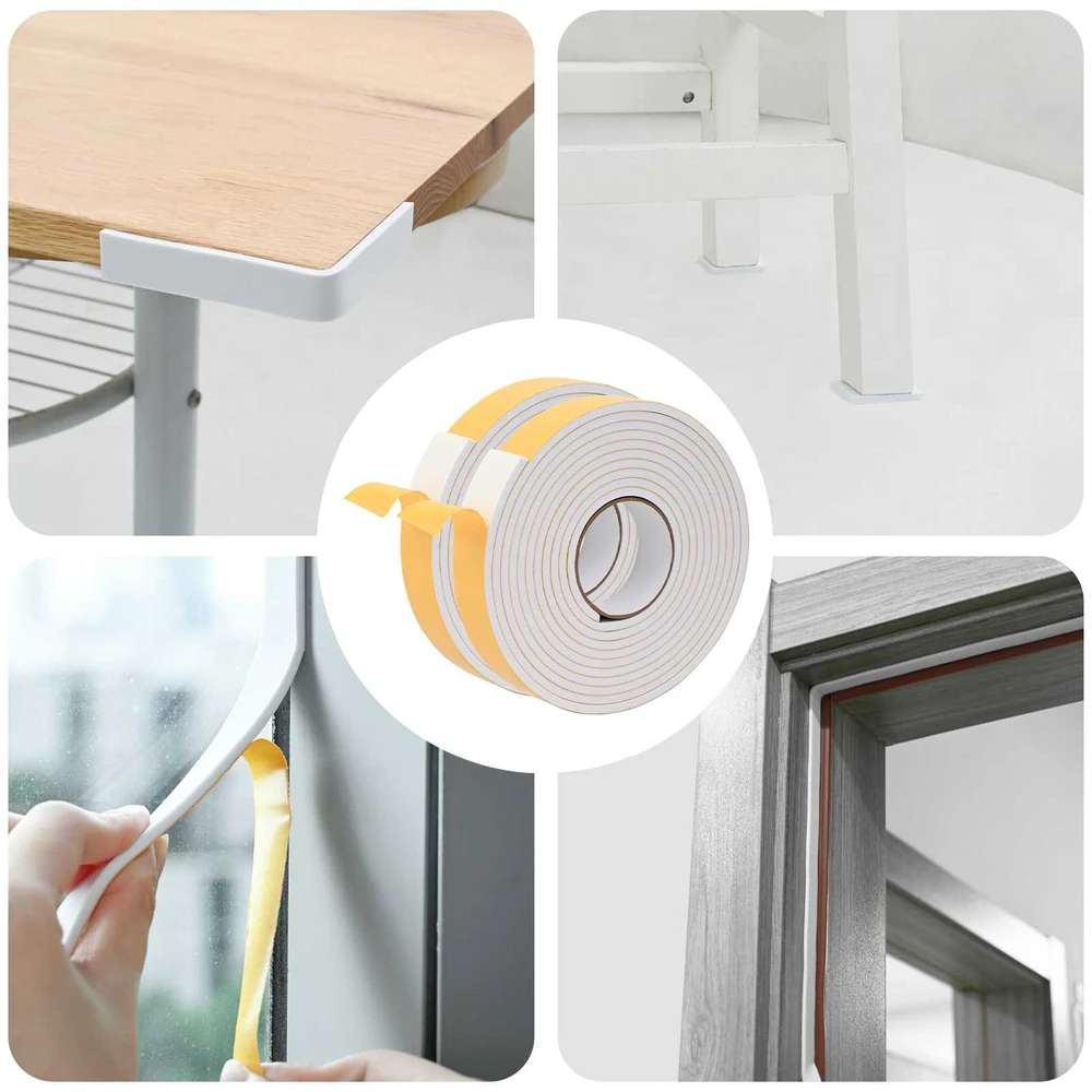 Savigautinė putų juosta 2 vnt. Balta 30mm x 5m CR putplastis