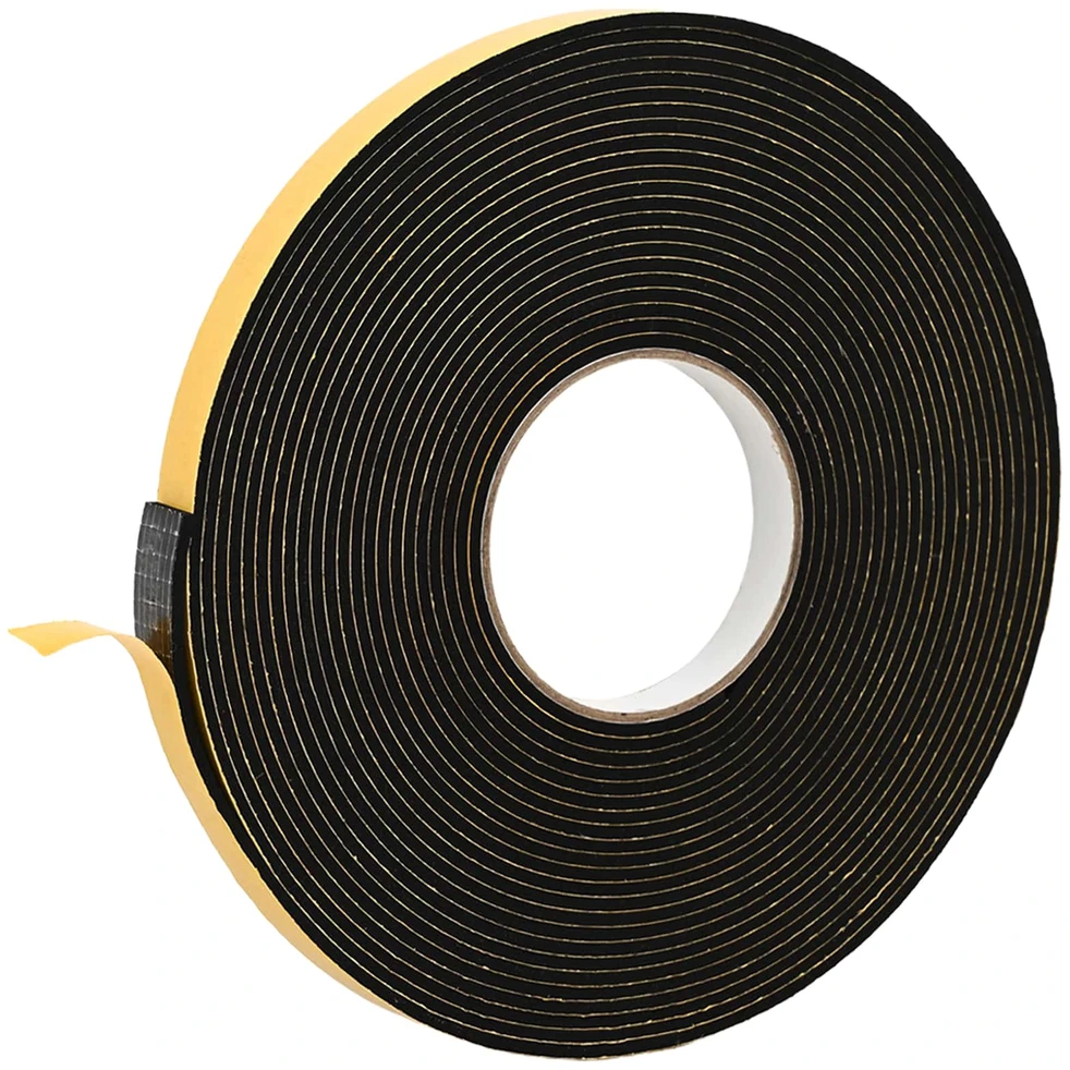 Savigautinė putų juosta 2 vnt. Juoda 15mm x 10m CR putplastis