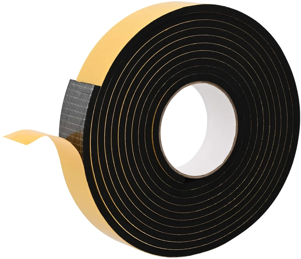 Savigautinė putų juosta 20 vnt. Juoda 40mm x 5m CR putplastis