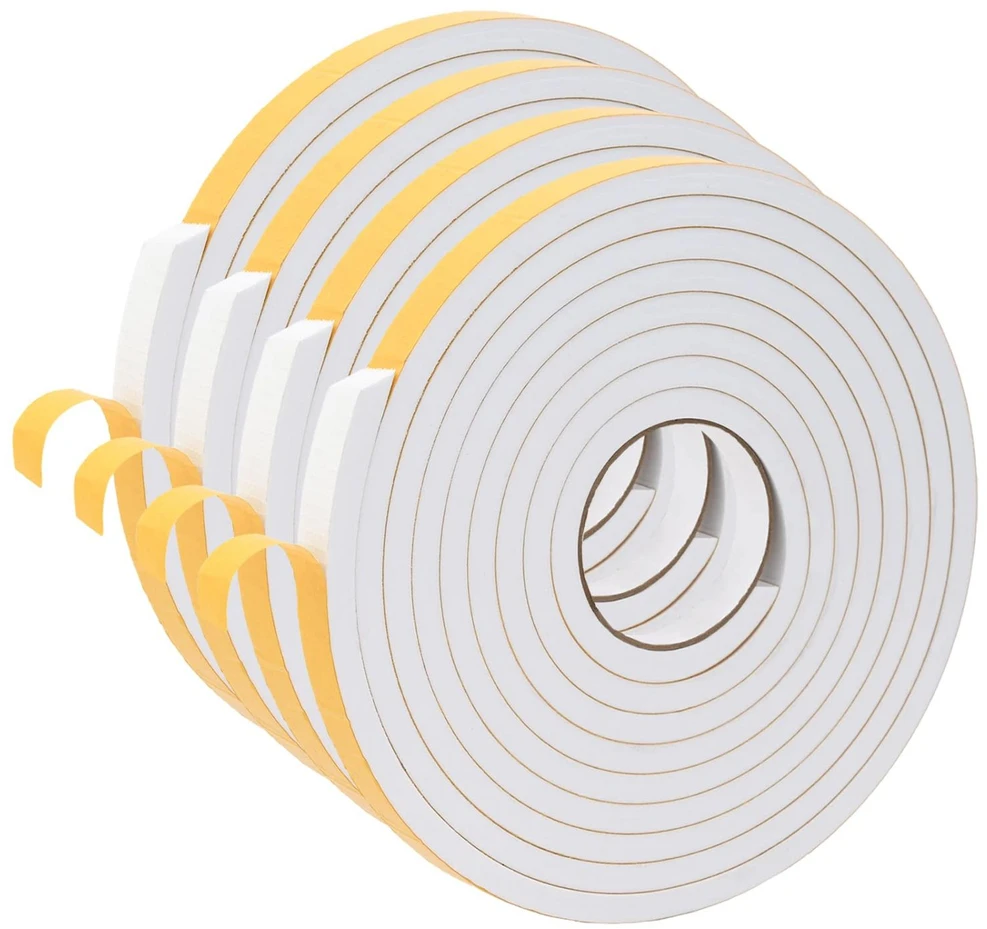 Savigautinė putų juosta 4 vnt. Balta 15mm x 5m CR putplastis