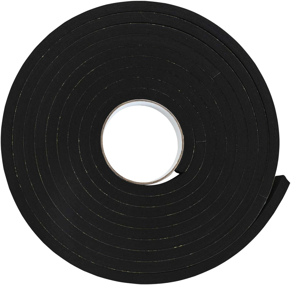Savigautinė putų juosta 4 vnt. Juoda 20mm x 5m CR putplastis