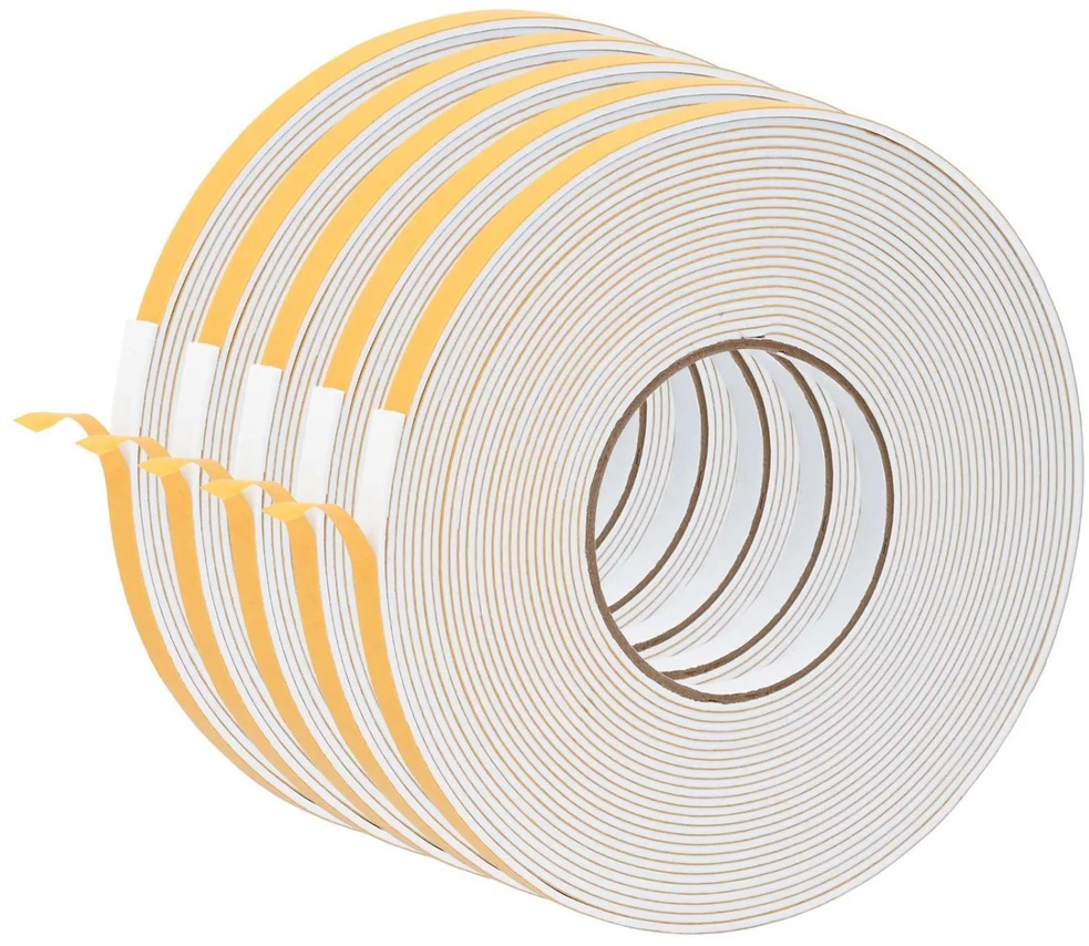 Savigautinė putų juosta 5 vnt. Balta 10mm x 10m CR putplastis