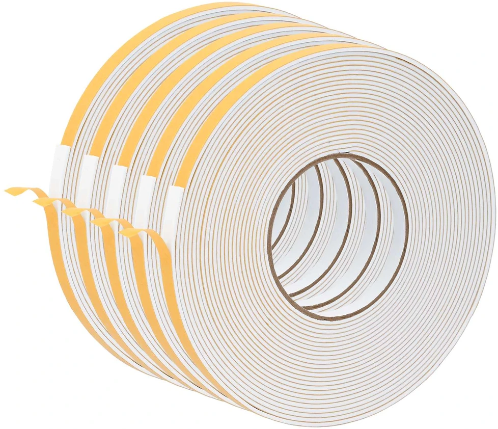 Savigautinė putų juosta 5 vnt. Balta 10mm x 10m CR putplastis