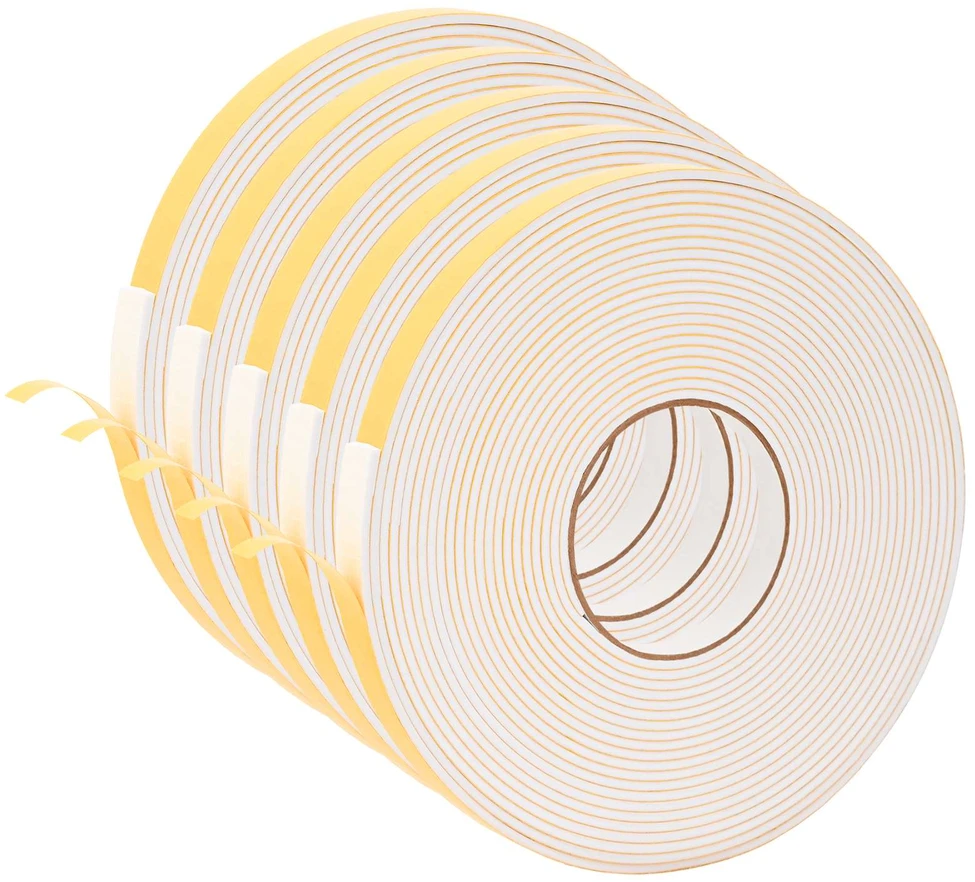 Savigautinė putų juosta 5 vnt. Balta 15mm x 10m CR putplastis