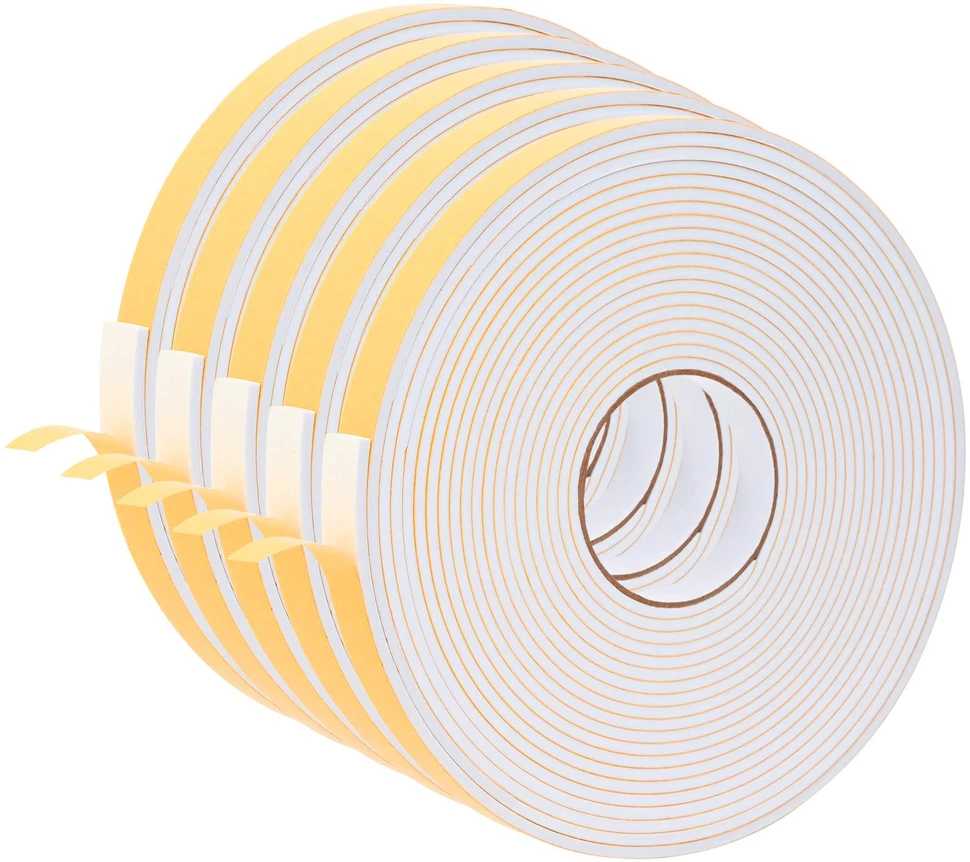 Savigautinė putų juosta 5 vnt. Balta 20mm x 10m CR putplastis