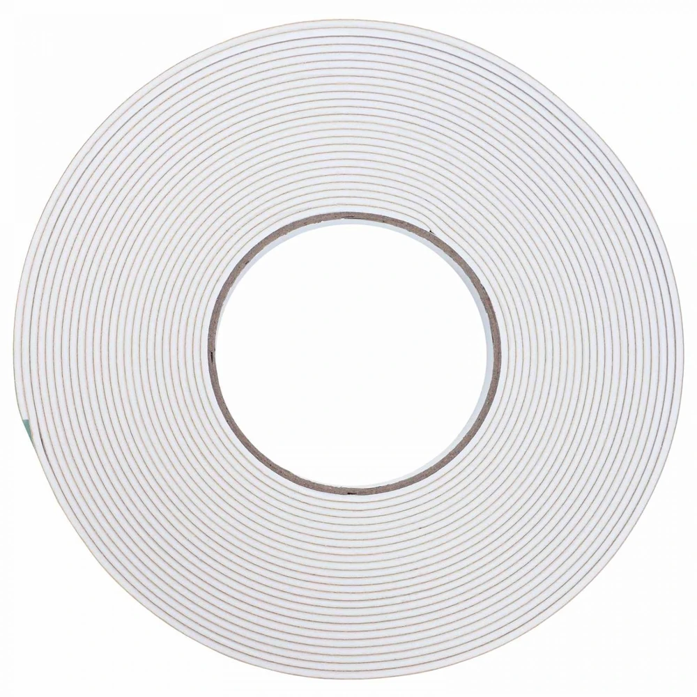 Savigautinė putų juosta Balta 10mm x 10m CR putplastis