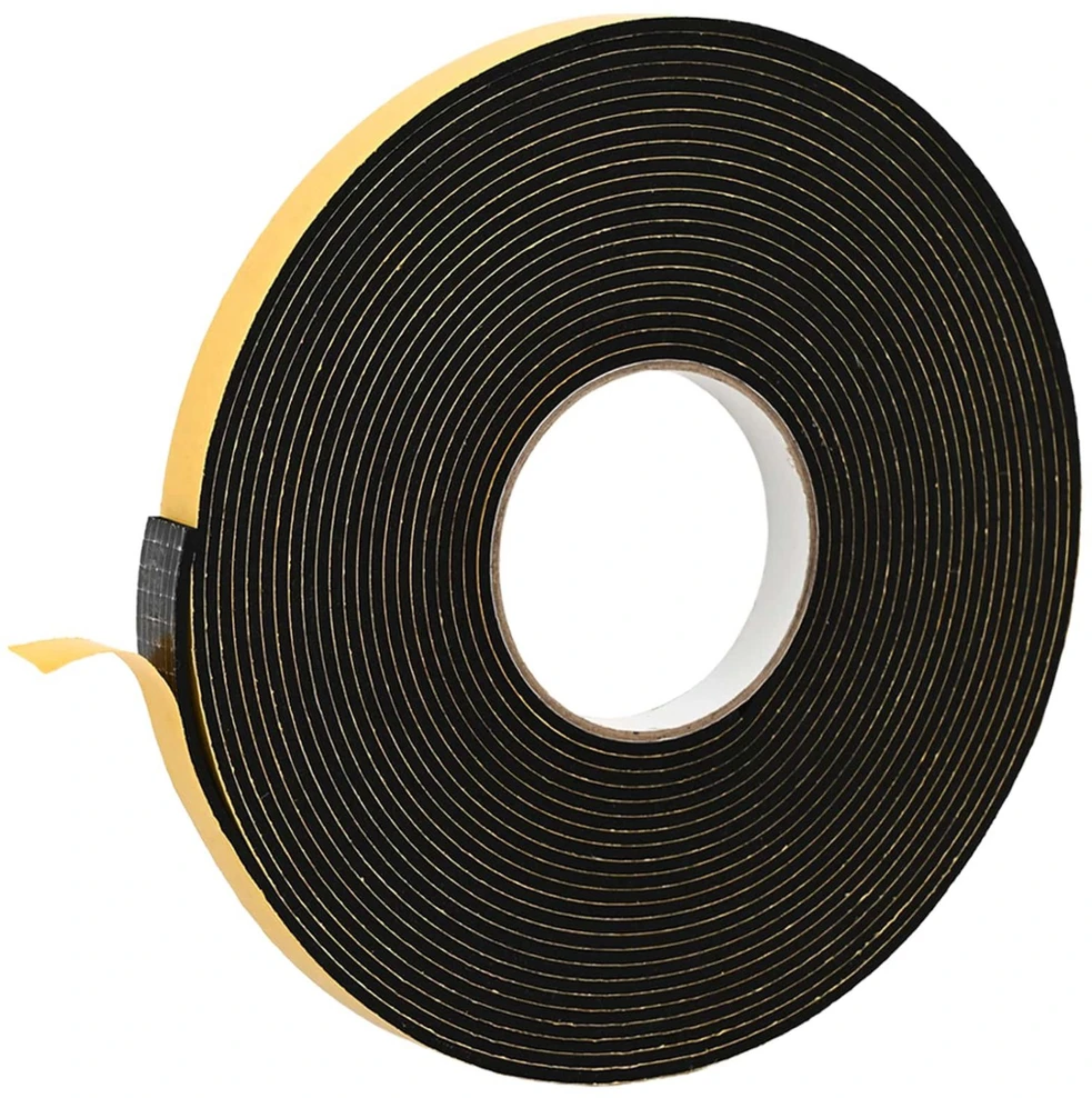 Savigautinė putų juosta Juoda 20mm x 10m CR putplastis