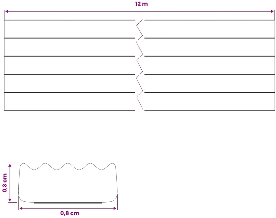 Savipolimerinis langų sandariklis Balta 8 x 3 mm 12 m