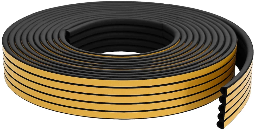 Savipolimerinis langų sandariklis Juoda 14 x 12 mm 25 m