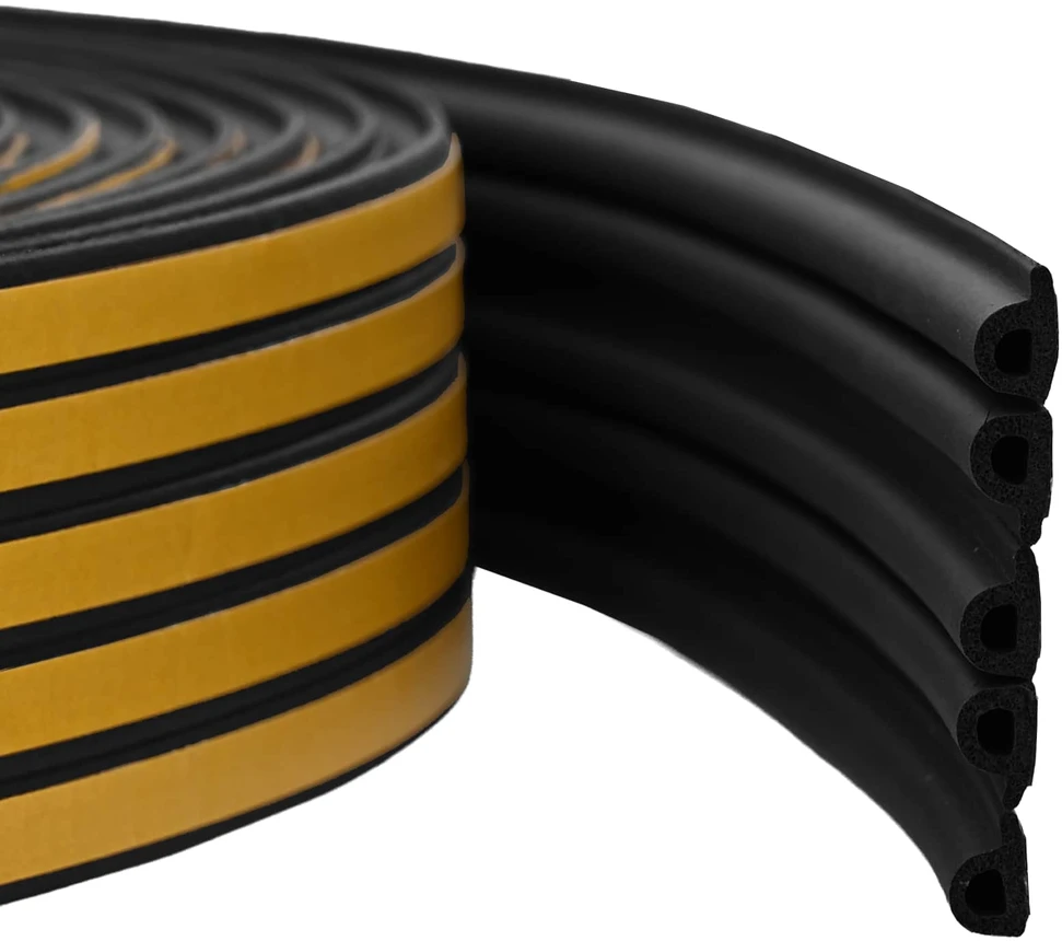 Savipolimerinis langų sandariklis Juoda 9 x 6 mm 100 m