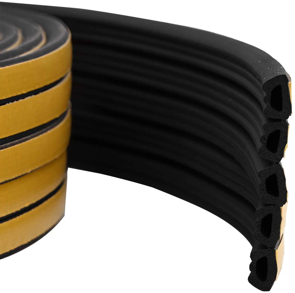 Savipolimerinis langų sandariklis Juoda 10 x 6 mm 25 m