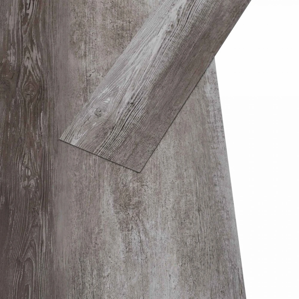 Savitepliamos PVC grindų lentos Juostuotas medis 30,5 x 61 cm
