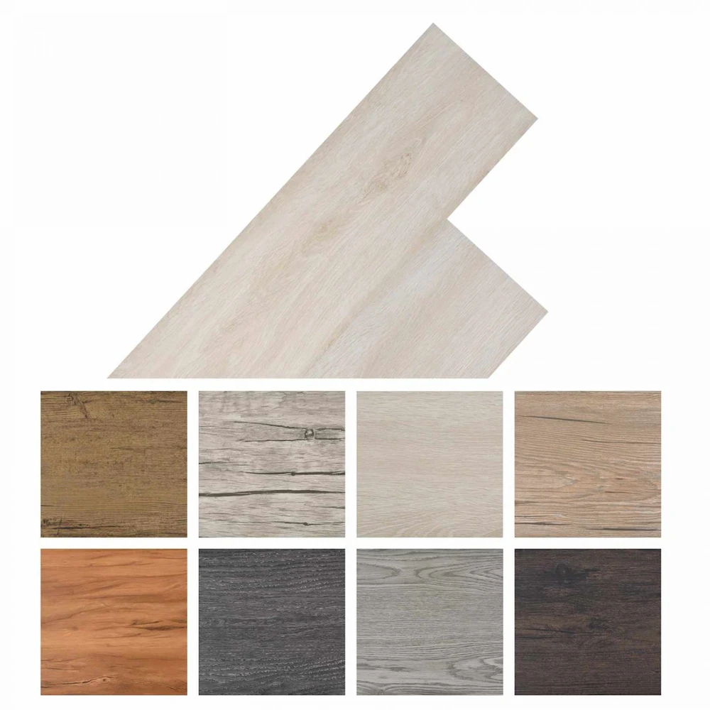 Savitepliamos PVC grindų lentos Ąžuolo ruda 30,5 x 61 cm
