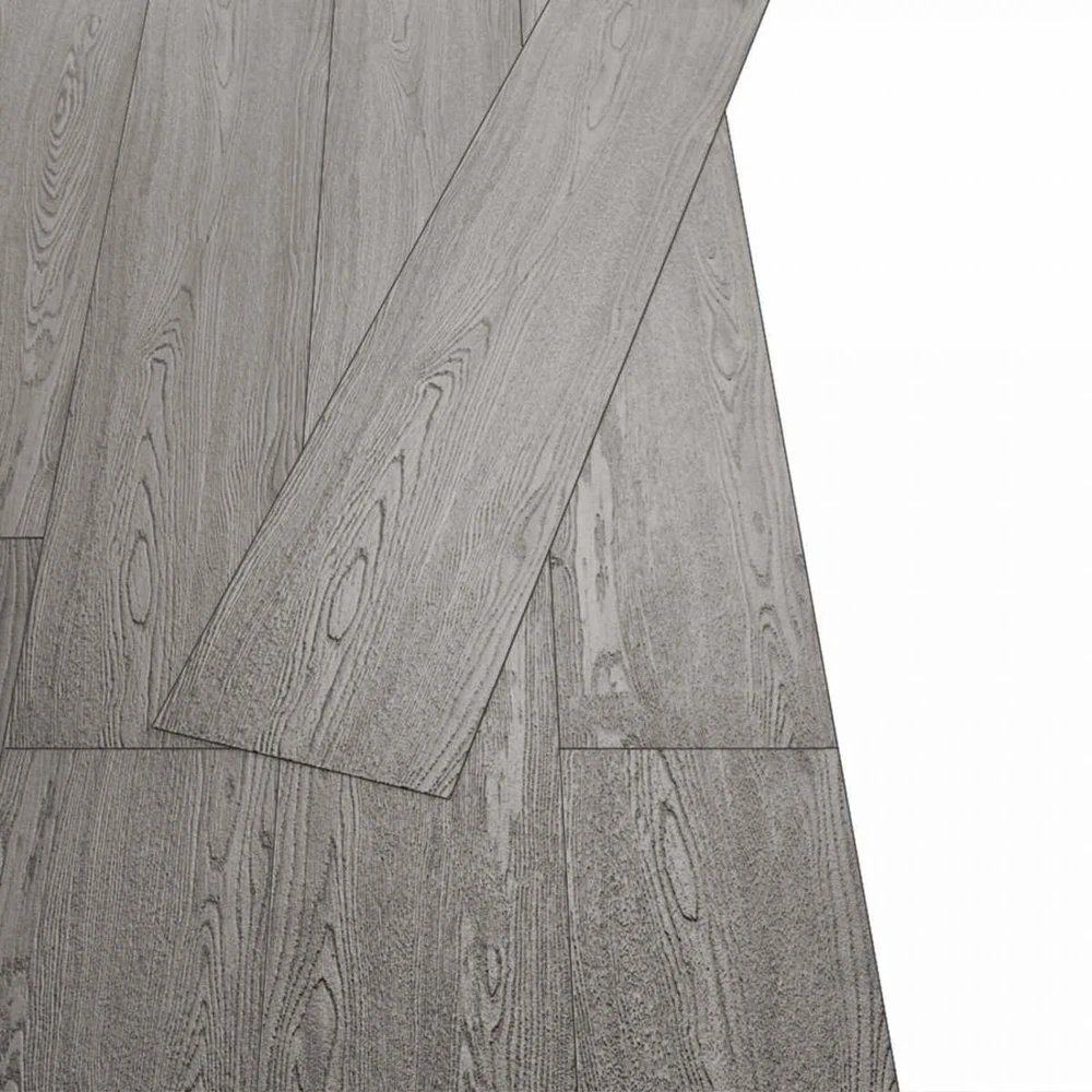 Savitepliamos PVC grindų lentos Tamsiai pilka 30,5 x 61 cm