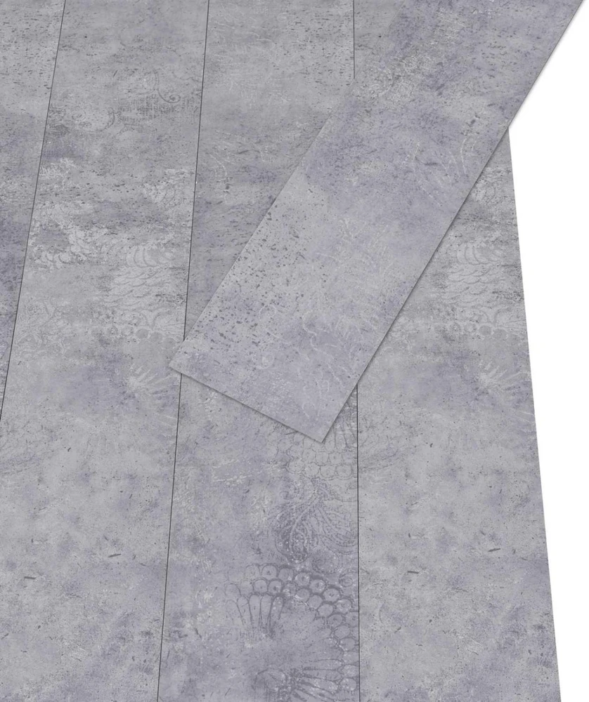 Savitepliamos PVC grindų lentos Cementas pilkas 30,5 x 61 cm