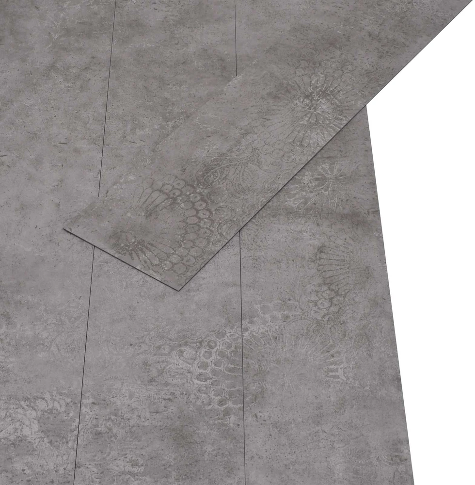 Savitepliamos PVC grindų lentos Betono pilka 30,5 x 61 cm