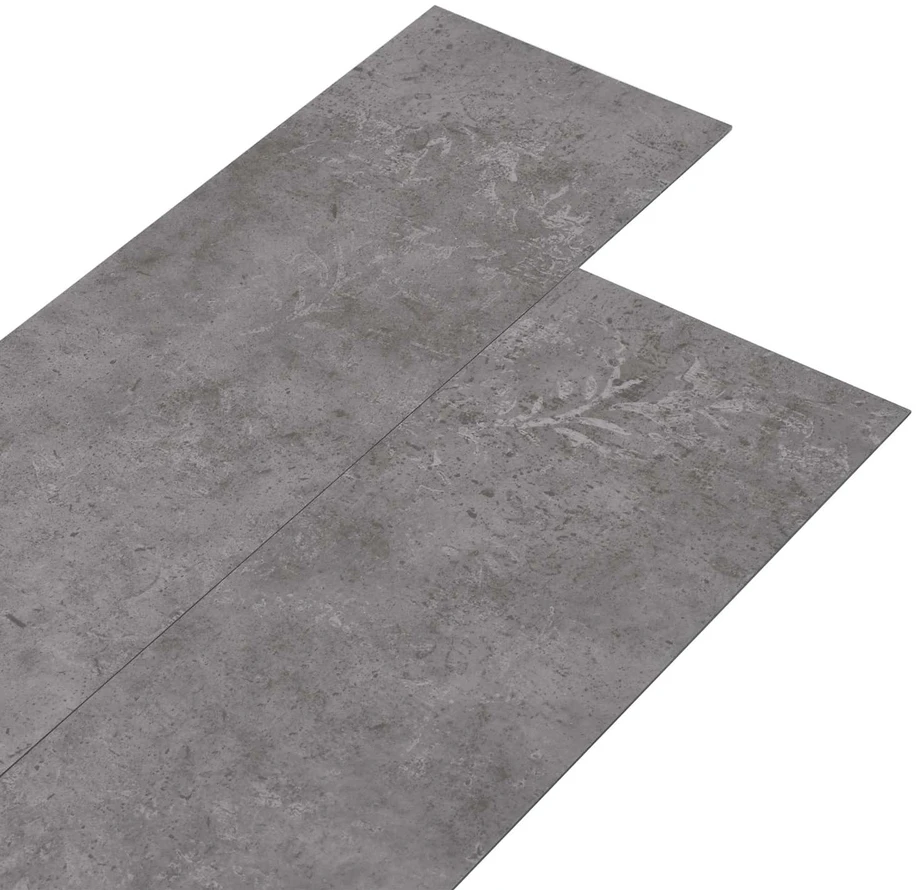 Savitepliamos PVC grindų lentos Betono pilka 30,5 x 61 cm