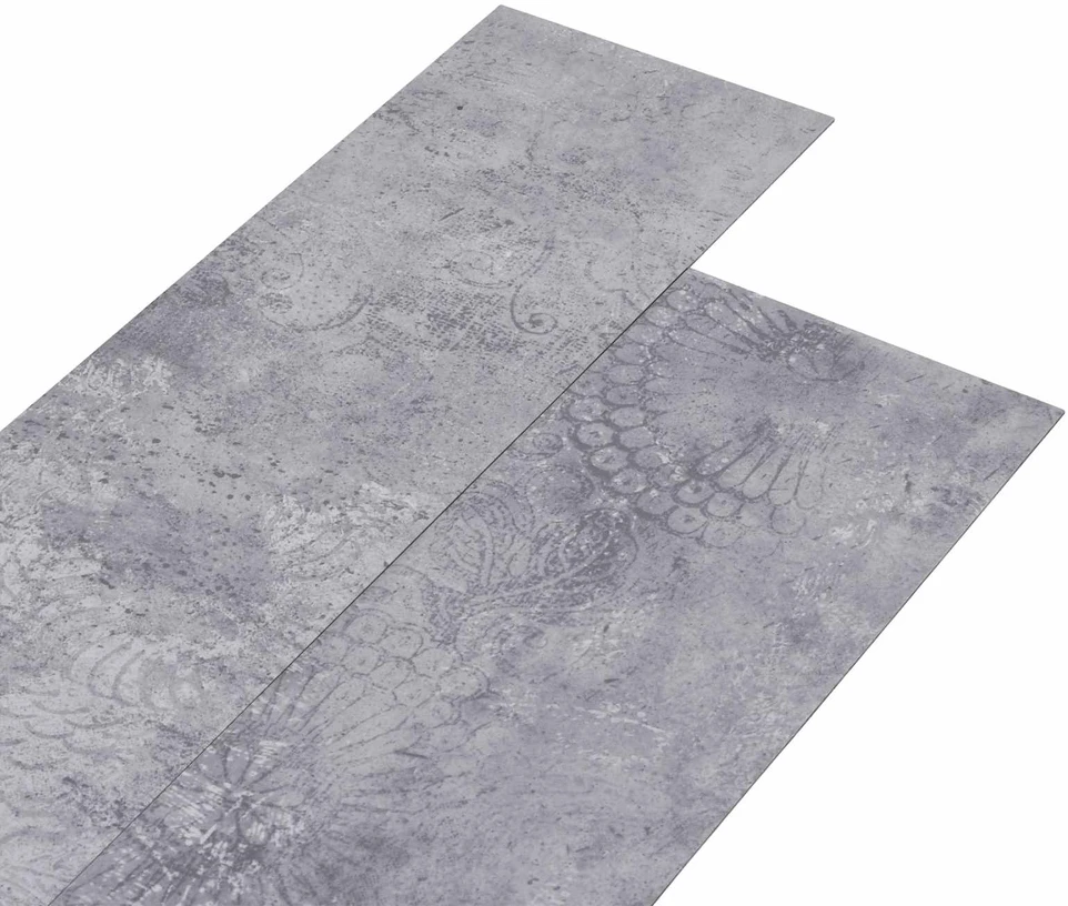 Savitepliamos PVC grindų lentos Cementas pilkas 30,5 x 61 cm
