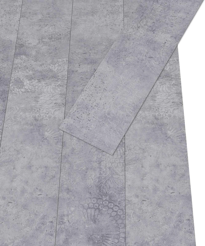 Savitepliamos PVC grindų lentos Cementas pilkas 30,5 x 61 cm