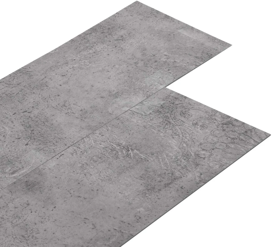 Savitepliamos PVC grindų lentos Cementas rudas 30,5 x 61 cm
