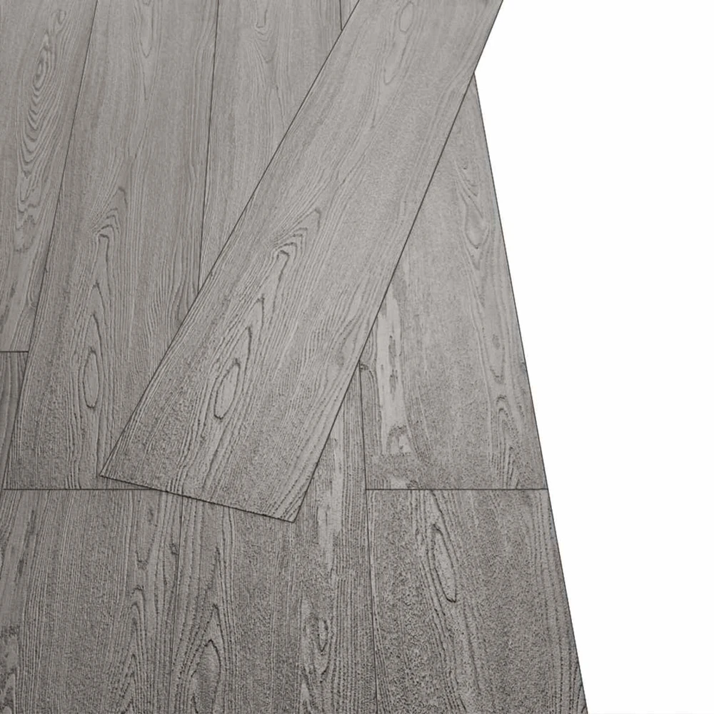 Savitepliamos PVC grindų lentos Tamsiai pilka 30,5 x 61 cm