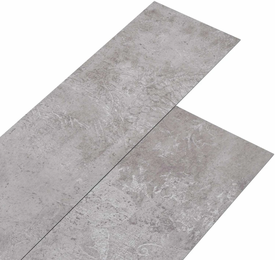Savitepliamos PVC grindų lentos Žemės pilka 30,5 x 61 cm