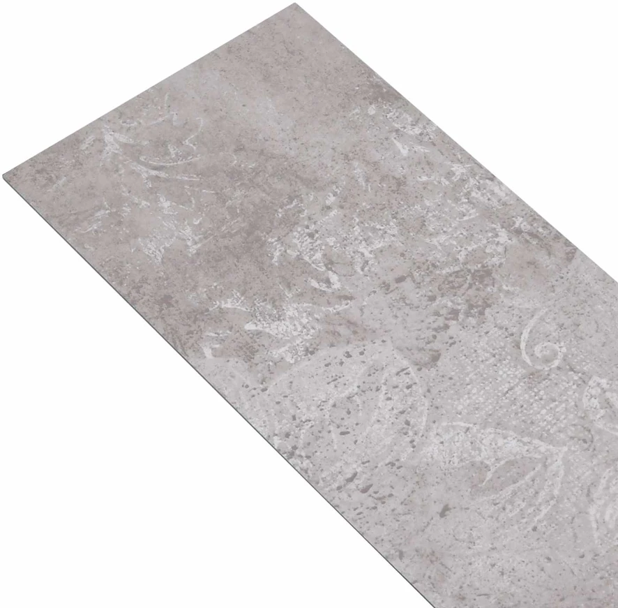 Savitepliamos PVC grindų lentos Žemės pilka 30,5 x 61 cm