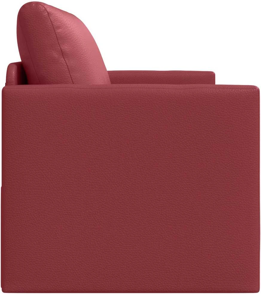 Sofa lova Vyno raudona 124 x 71 x 78 cm Dirbtinė Oda