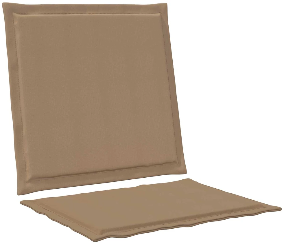 Sėdynės ir nugaros pagalvėlės Poliesteris Taupe 47 x 45 x 2 cm