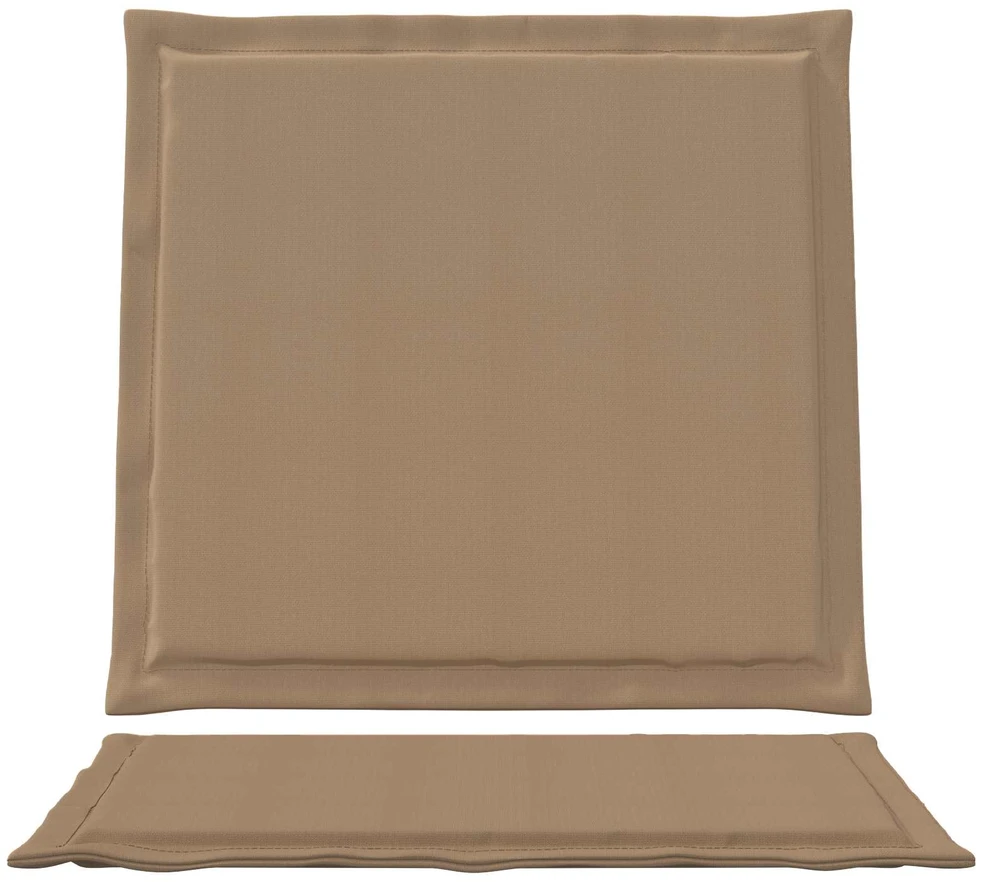 Sėdynės ir nugaros pagalvėlės Poliesteris Taupe 47 x 45 x 2 cm