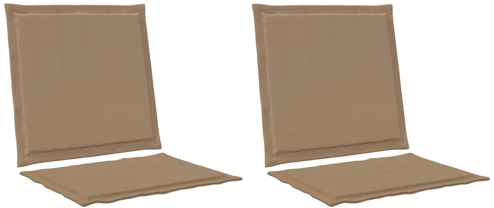 Sėdynės ir nugaros pagalvėlės Poliesteris Taupe 47 x 45 x 2 cm