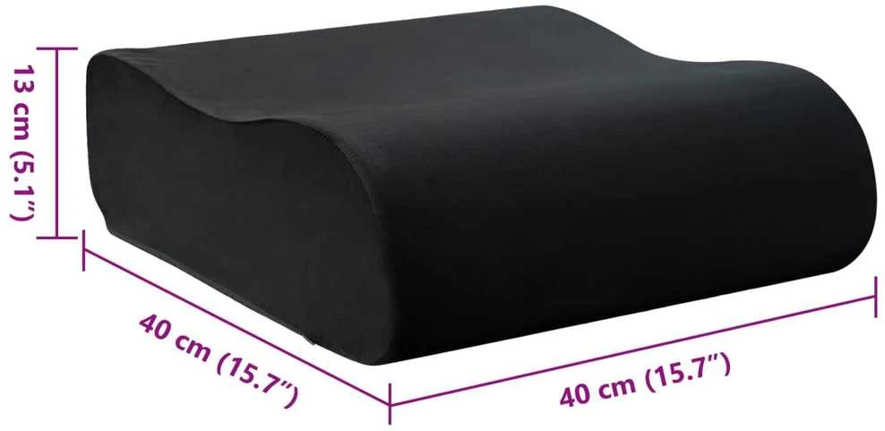 Sėdynės pagalvėlė Paprastas Juoda 40 x 40 x 13 cm PU putos