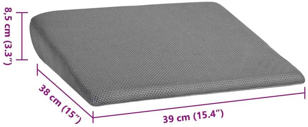 Sėdynės pagalvėlė Pilka 39 x 38 x 8,5 cm PU putos