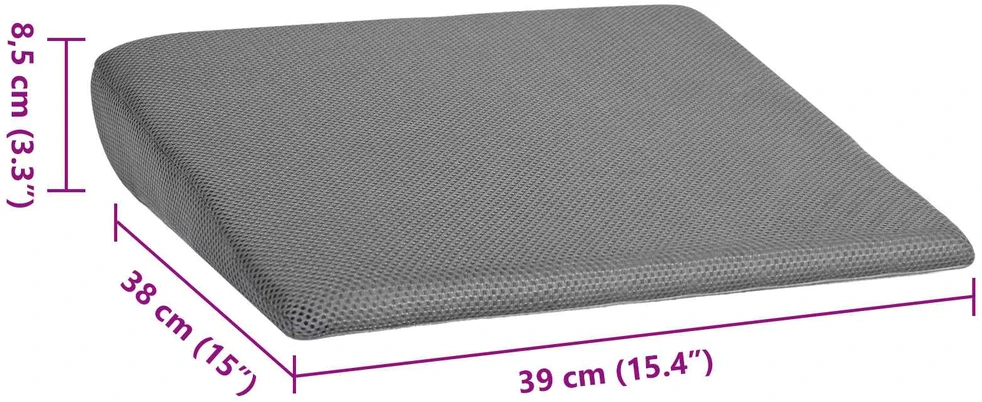 Sėdynės pagalvėlė Pilka 39 x 38 x 8,5 cm PU putos
