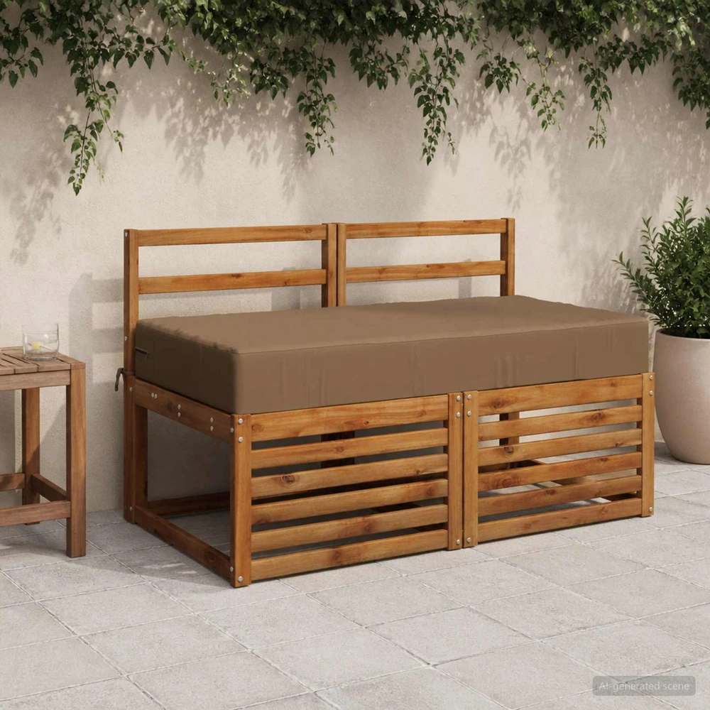 Sėdynės pagalvėlė SOEST 100% poliesteris Taupe 120 x 80 x 15 cm