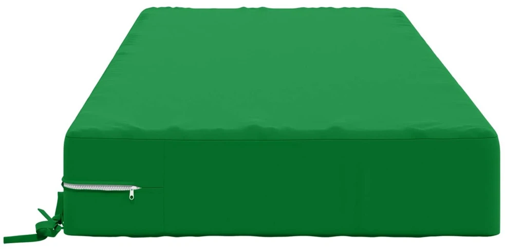 Sėdynės pagalvėlė SOEST 100% poliesteris Žalia 120 x 60 x 15 cm