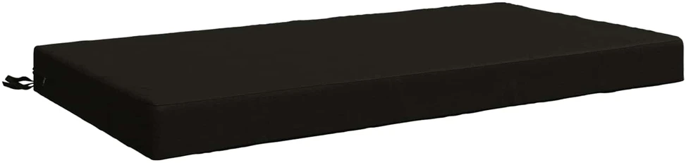 Sėdynės pagalvėlė SOEST 100% poliesteris Juoda 120 x 80 x 10 cm