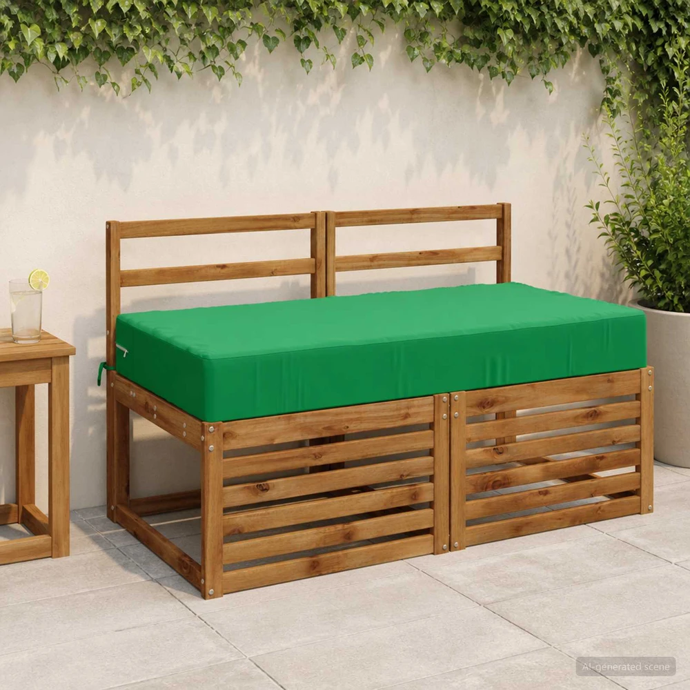 Sėdynės pagalvėlė SOEST 100% poliesteris Žalia 120 x 60 x 15 cm