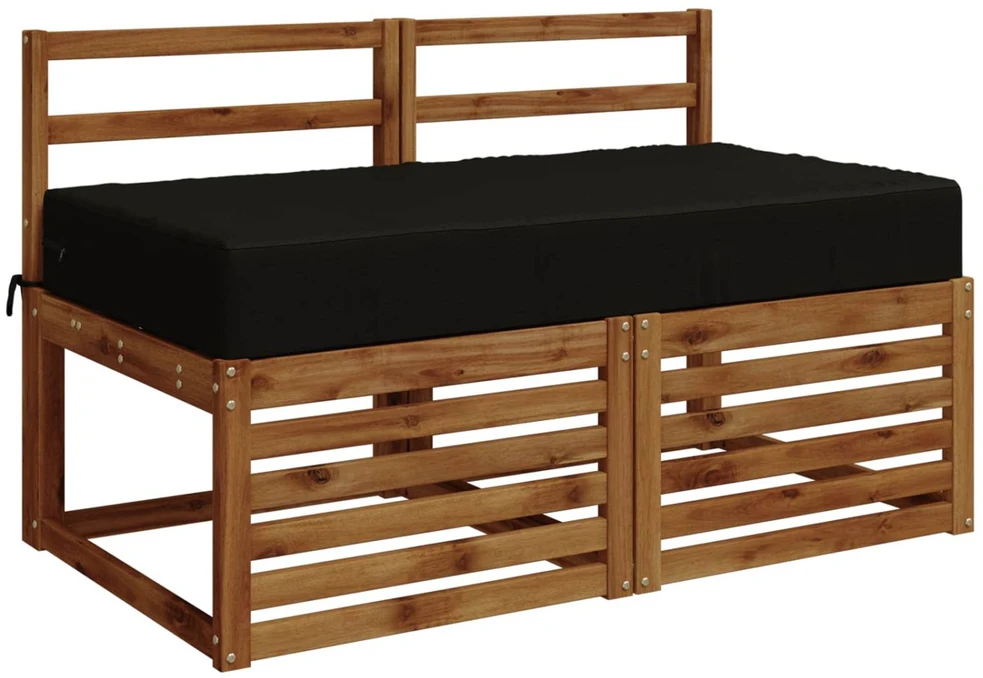 Sėdynės pagalvėlė SOEST 100% poliesteris Juoda 120 x 80 x 15 cm