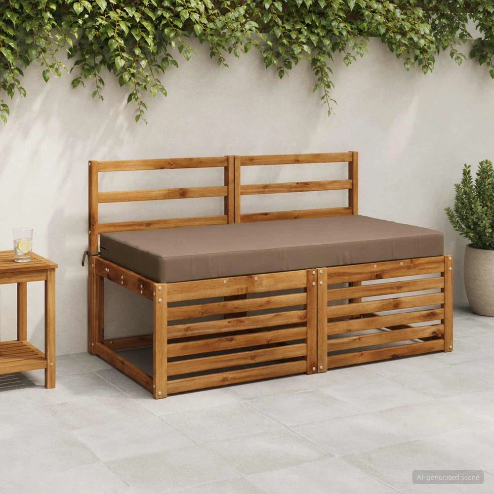 Sėdynės pagalvėlė SOEST 100% poliesteris Taupe 120 x 80 x 10 cm