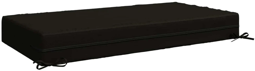 Sėdynės pagalvėlė SOEST 100% poliesteris Juoda 120 x 80 x 15 cm