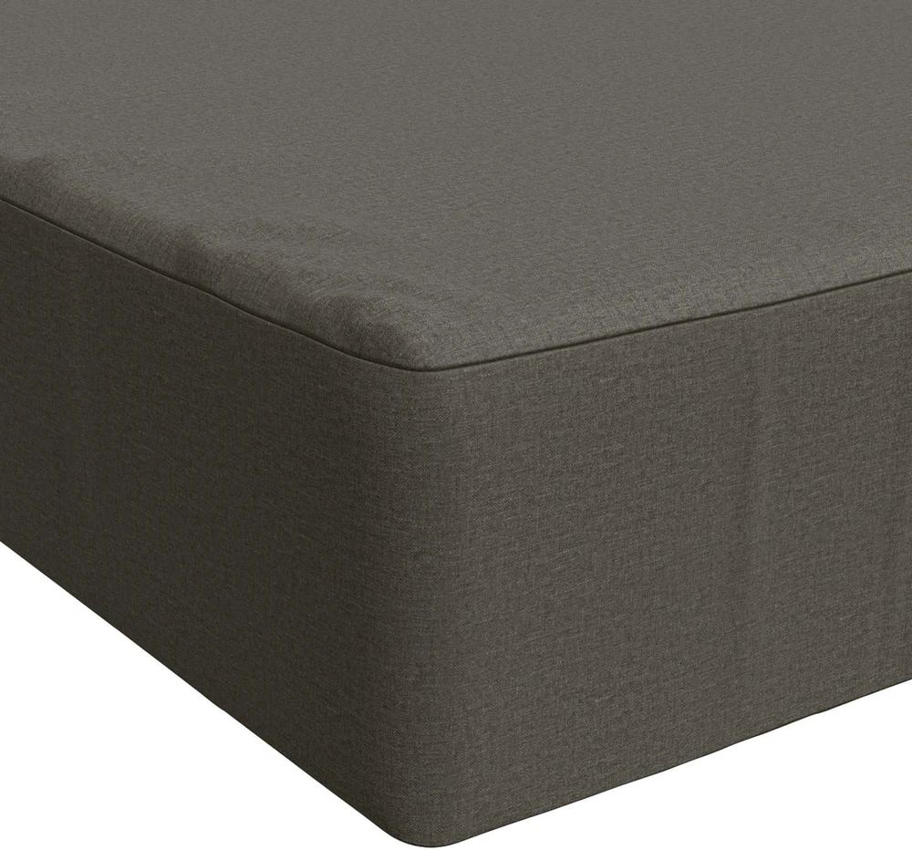 Sėdynės pagalvėlė SOEST 100% poliesteris Pilka 120 x 60 x 15 cm