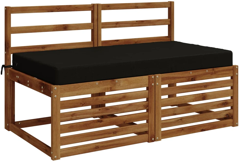 Sėdynės pagalvėlė SOEST 100% poliesteris Juoda 120 x 80 x 10 cm