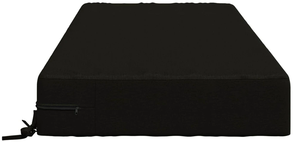Sėdynės pagalvėlė SOEST 100% poliesteris Juoda 120 x 80 x 15 cm