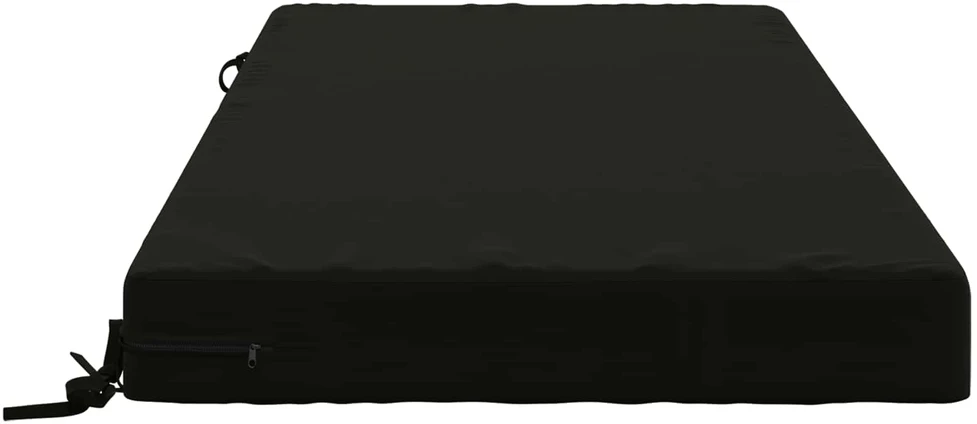 Sėdynės pagalvėlė SOEST 100% poliesteris Juoda 120 x 60 x 10 cm