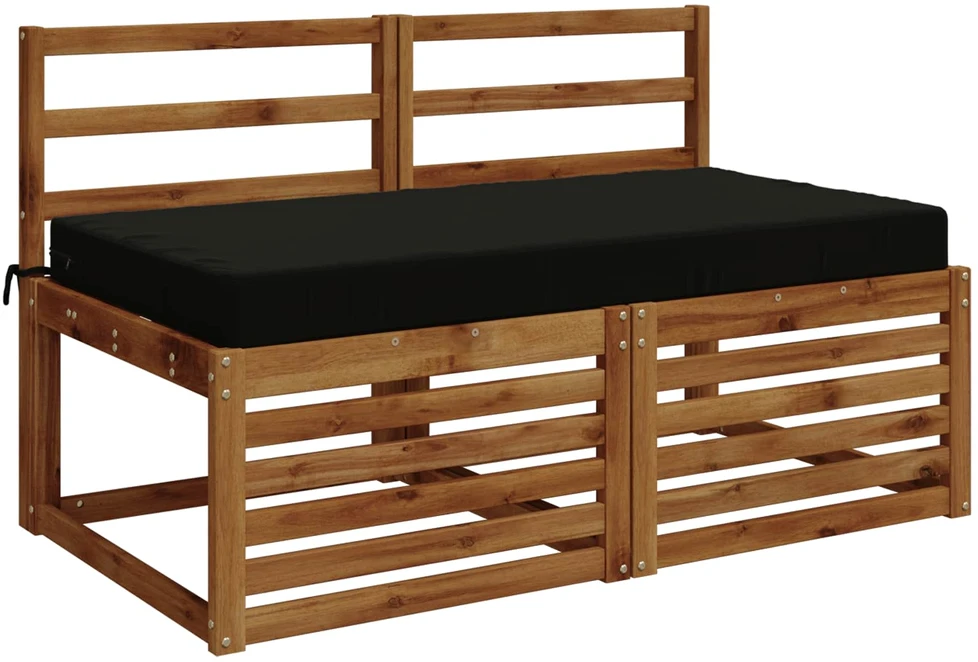 Sėdynės pagalvėlė SOEST 100% poliesteris Juoda 120 x 80 x 10 cm