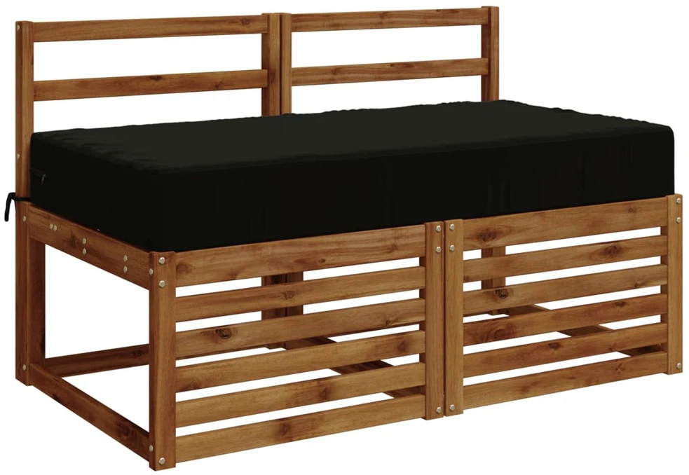 Sėdynės pagalvėlė SOEST 100% poliesteris Juoda 120 x 60 x 15 cm