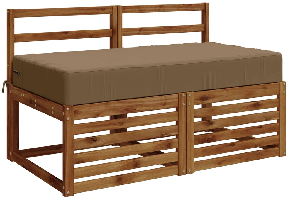 Sėdynės pagalvėlė SOEST 100% poliesteris Taupe 120 x 60 x 15 cm