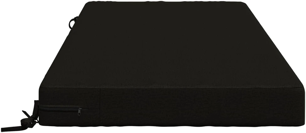 Sėdynės pagalvėlė SOEST 100% poliesteris Juoda 120 x 80 x 10 cm