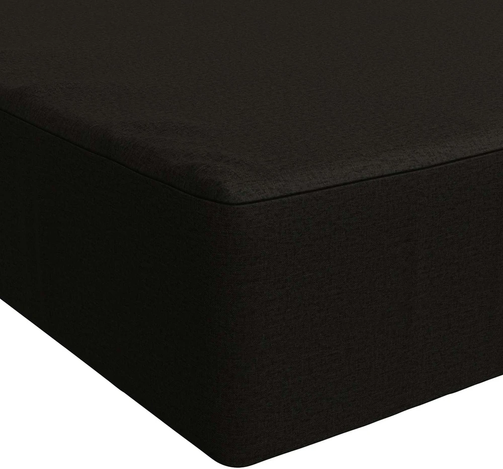 Sėdynės pagalvėlė SOEST 100% poliesteris Juoda 120 x 80 x 15 cm